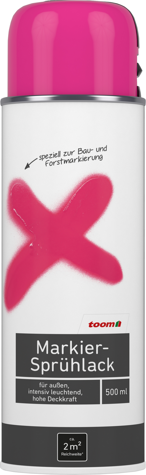 toom Markier-Sprühlack pink seidenmatt 500 ml