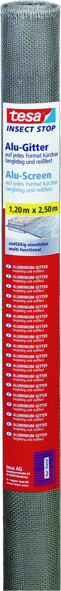 Thumbnail - tesa Ersatzrolle für Fliegengitter 'Alu Comfort' grau 120 x 250 cm