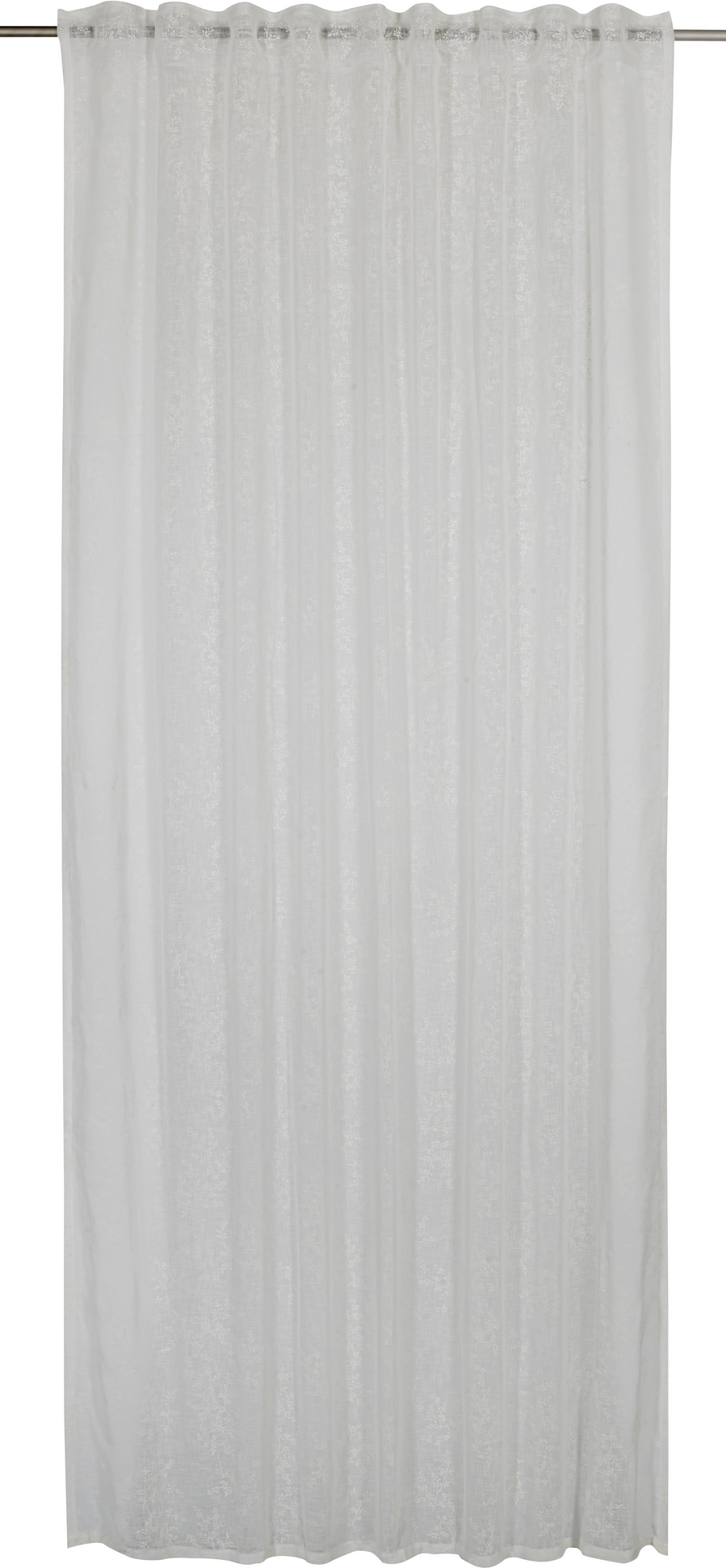 Elbersdrucke Vorhang 'Juli' Schlaufenbandschal weiß 255 x 140 cm