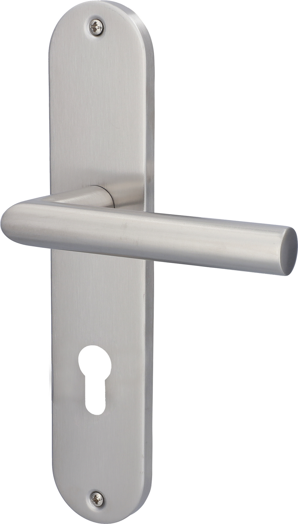 Alpertec Langschildgarnitur 'Conte' Edelstahl 72 mm