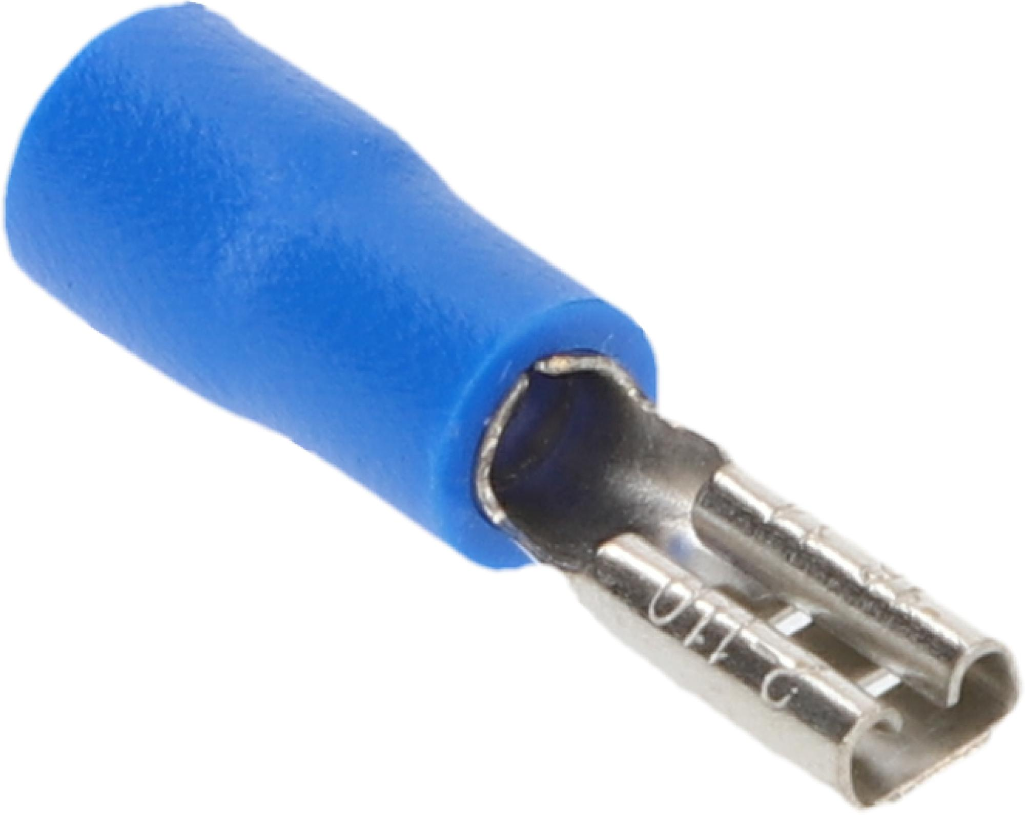 Cartrend Flachsteckhülse blau 2,8 mm 20 Stück