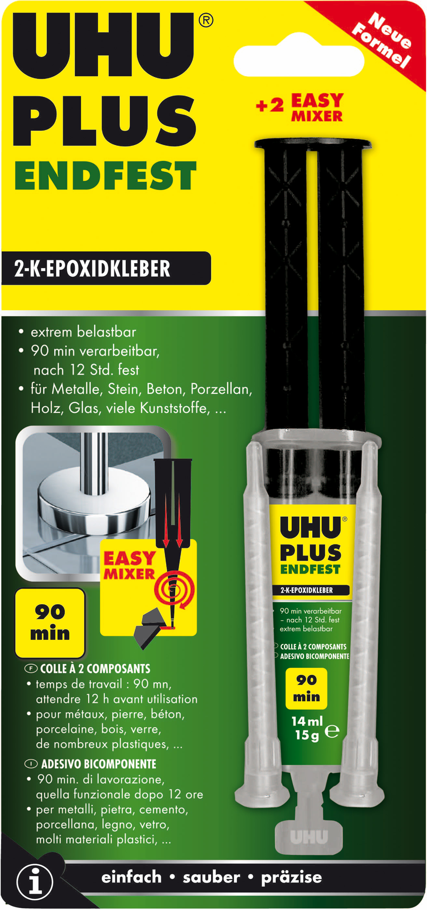 Thumbnail - Uhu 2-K-Epoxitkleber 'endfest' 90 min 15 g