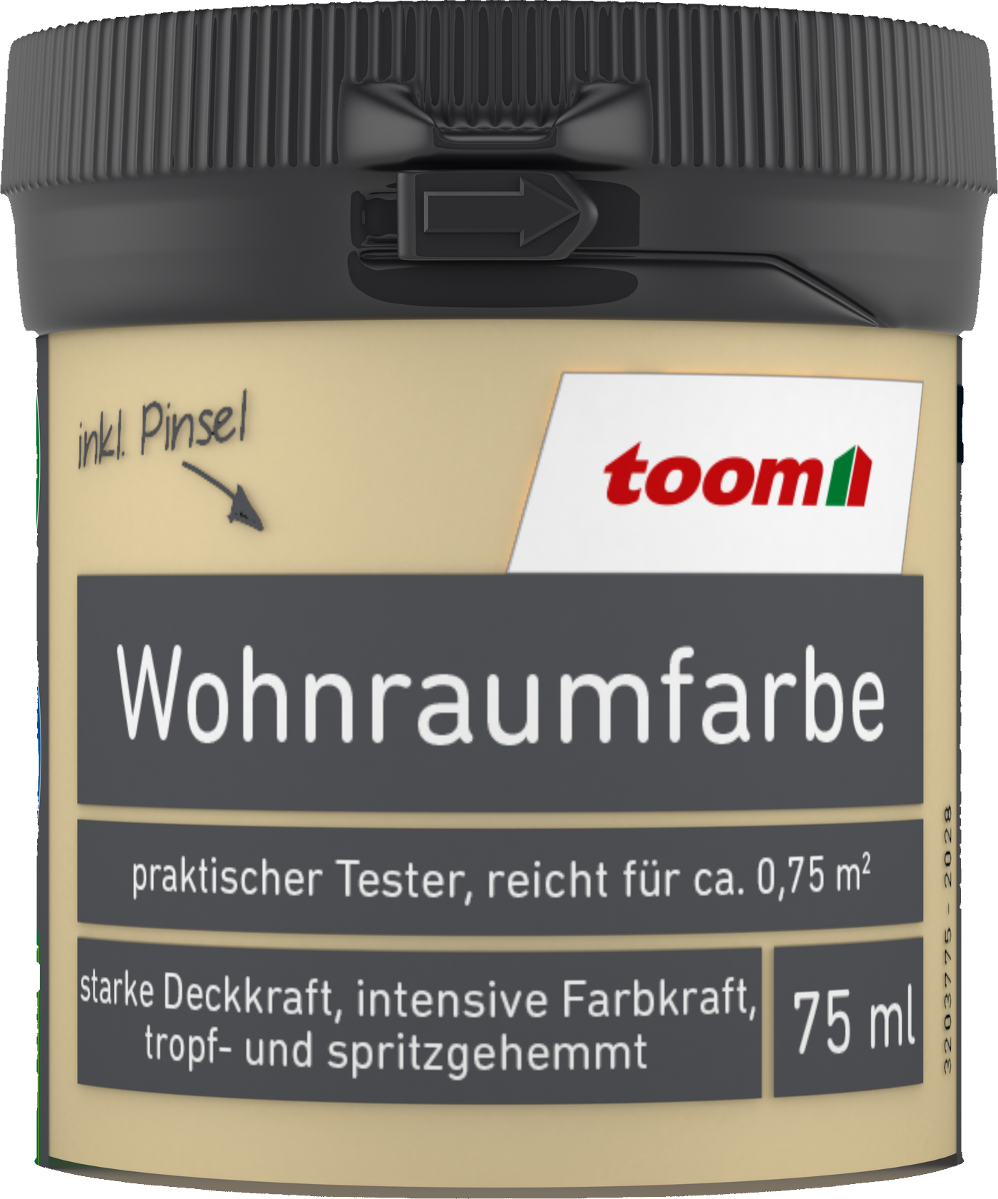 toom Wohnraumfarbe beige matt 75 ml