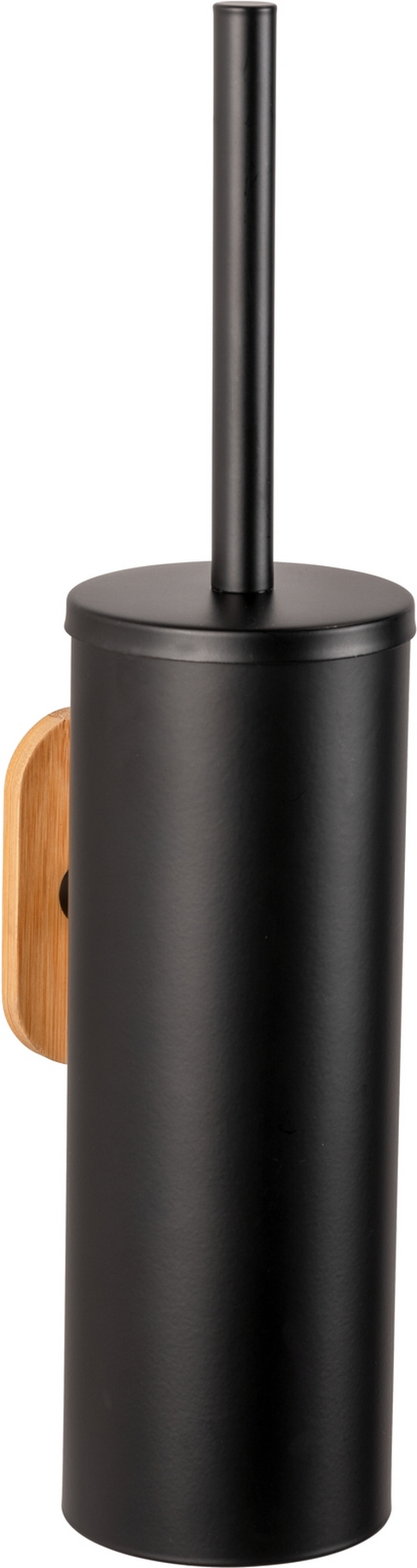 Thumbnail - Wenko WC-Garnitur 'Turbo-Loc Orea Bamboo' schwarz/bambus, inklusive Halterung