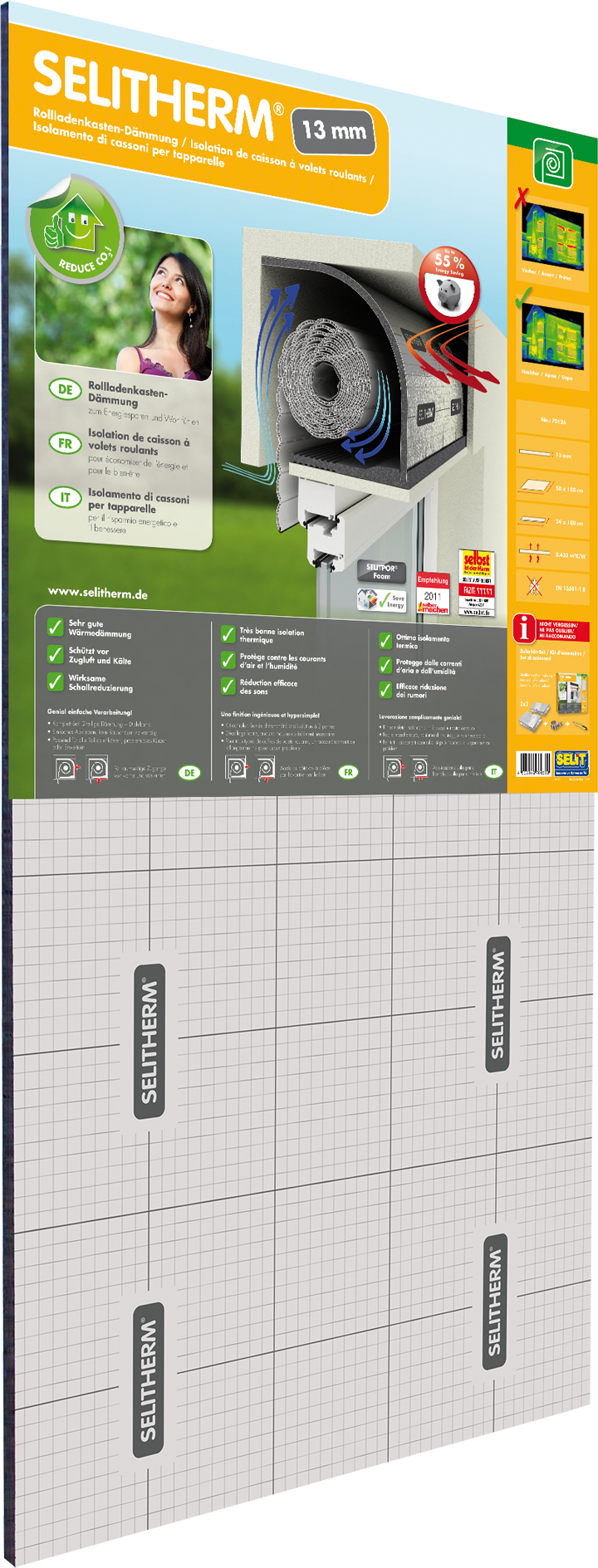 Thumbnail - Rollladenkasten-Dämmung 50 x 100 x 1,3 cm