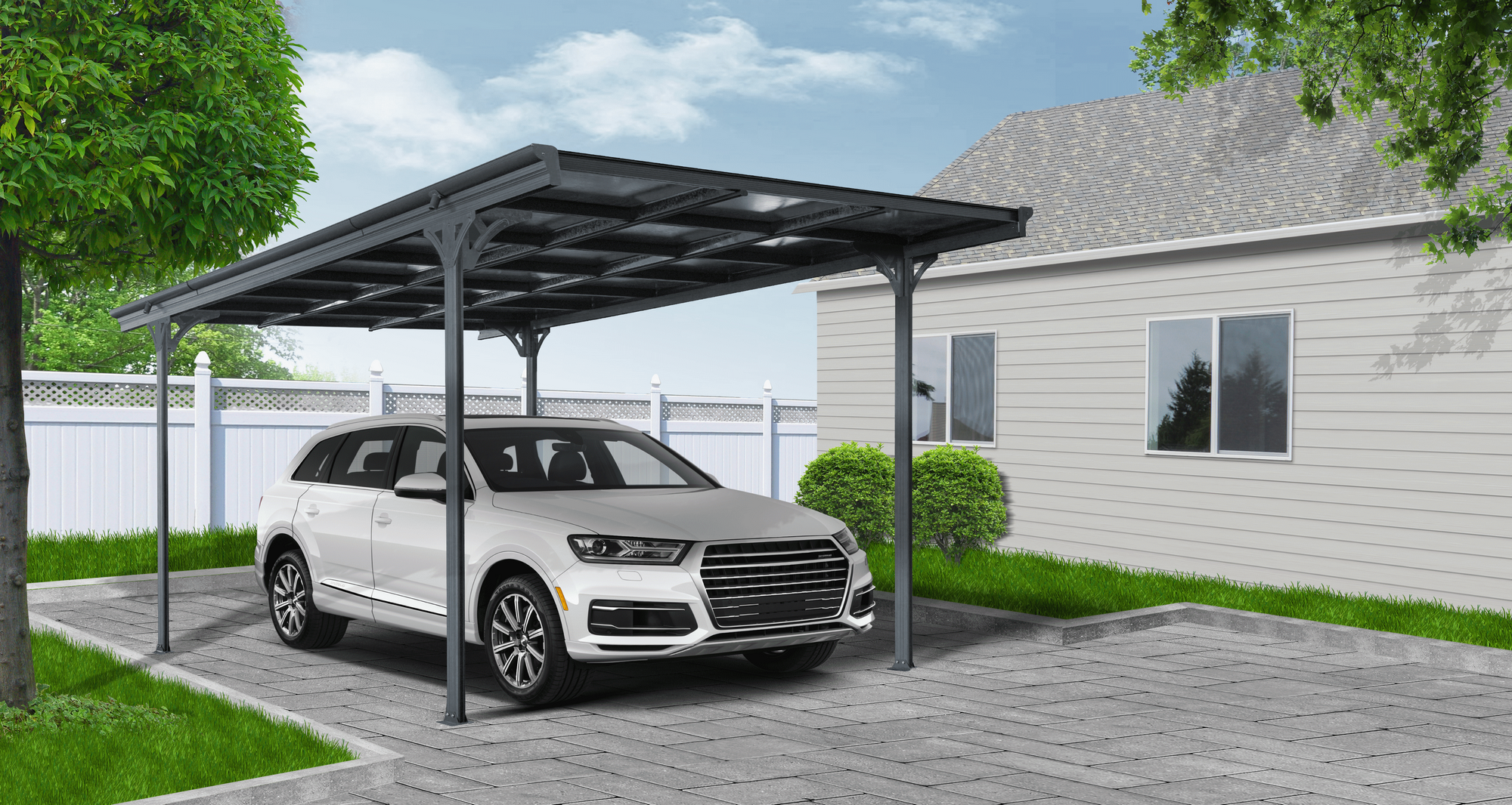 Ximax Einzelcarport 'Eco' anthrazit 503 x 300 x 232 cm