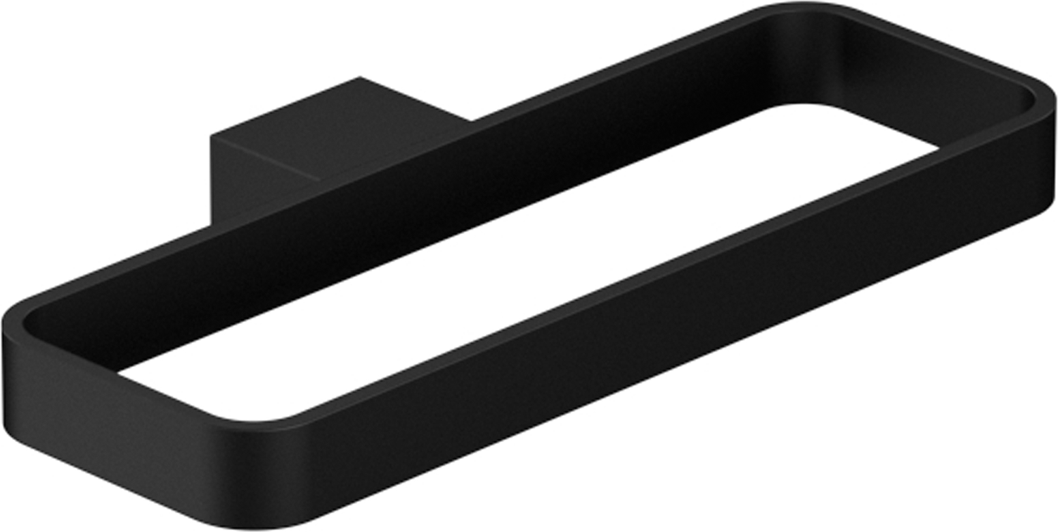 Chris Bergen Handtuchring 'Amira' schwarz matt 10,5 x 22 x 2 cm