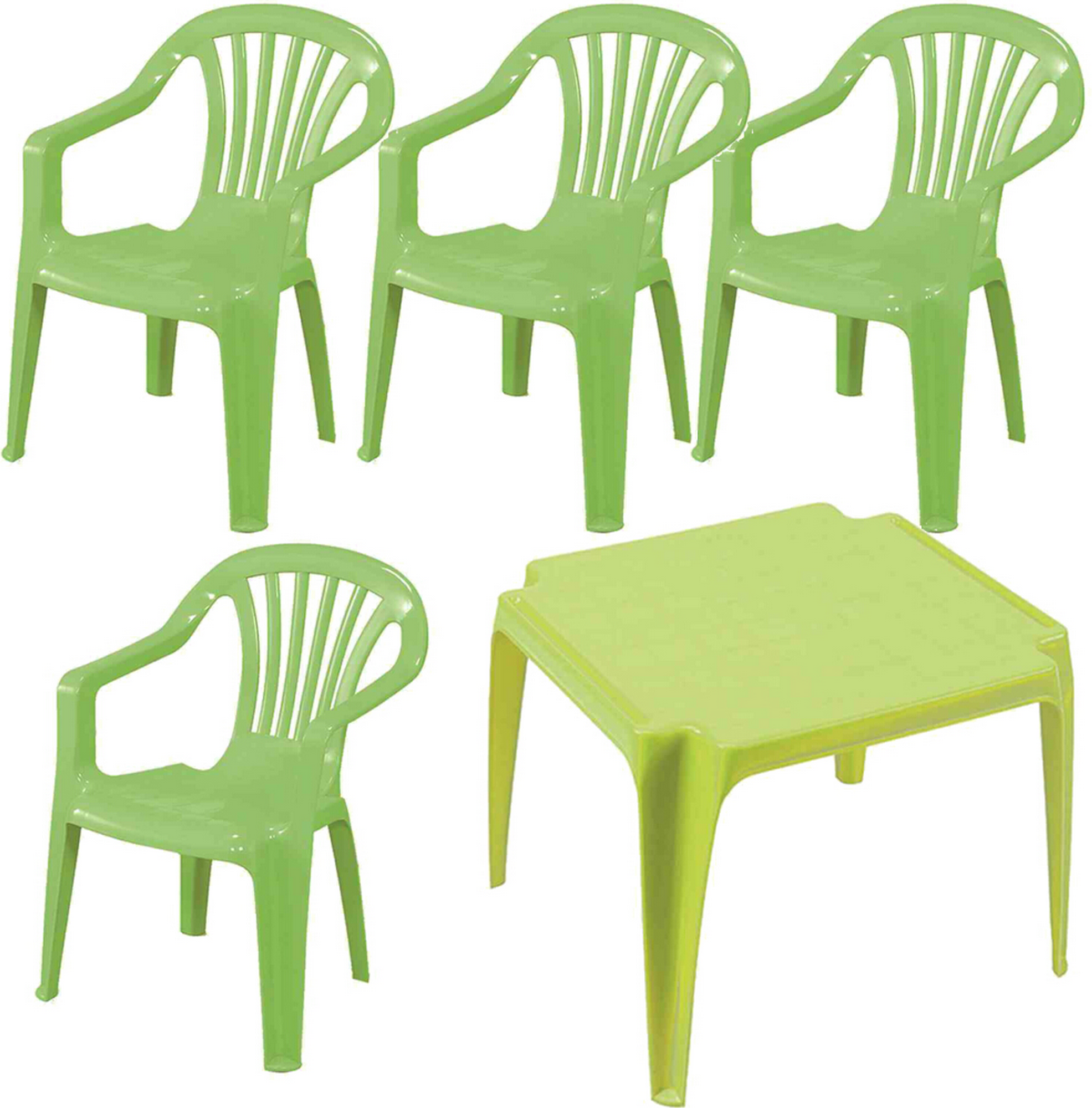 PROGARDEN Gartenmöbel-Set für Kinder 'Progarden' grün 5-teilig
