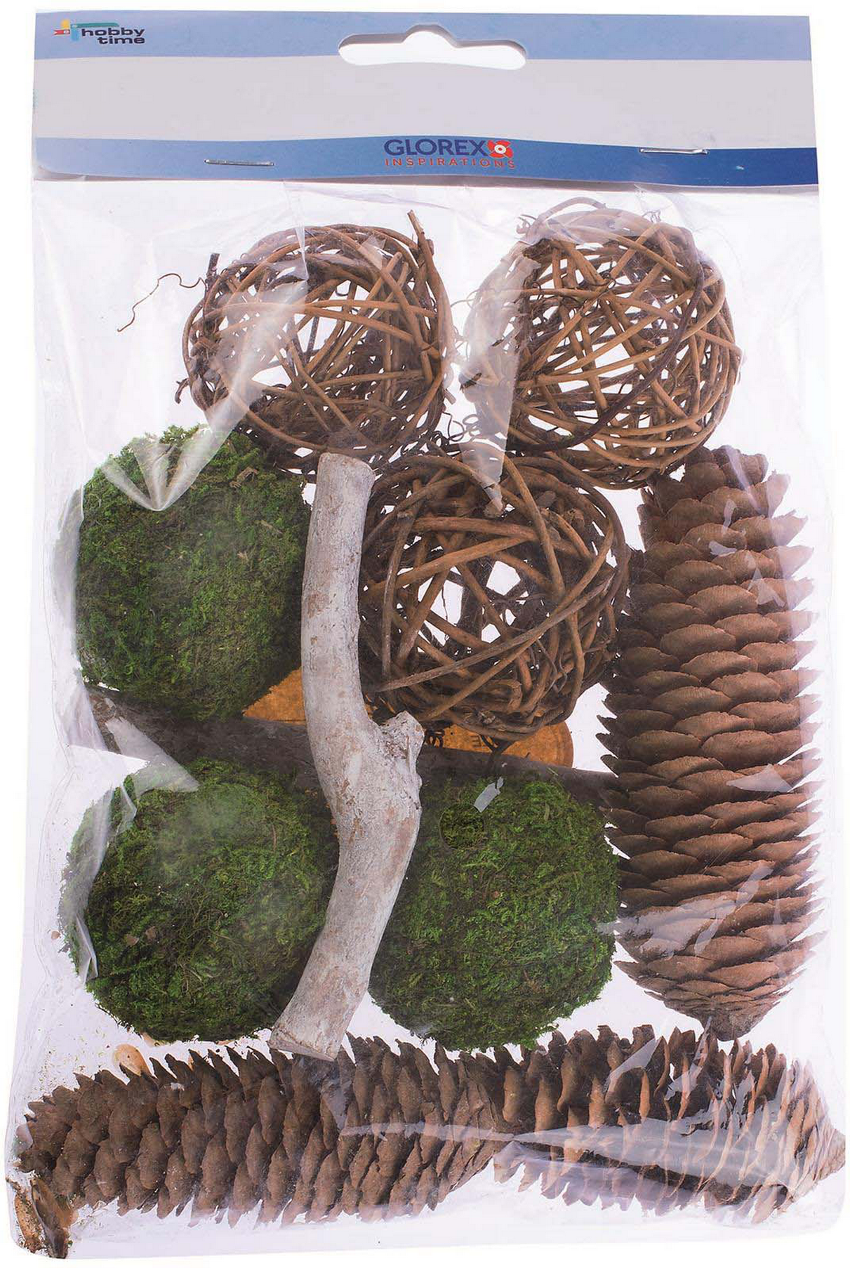 Glorex Potpourri-Zapfen Rattankugeln braun/grün