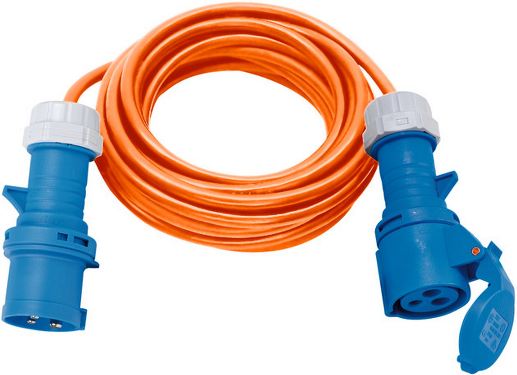 Brennenstuhl CEE-Verlängerungskabel orange 10 m, Stecker und Kupplung