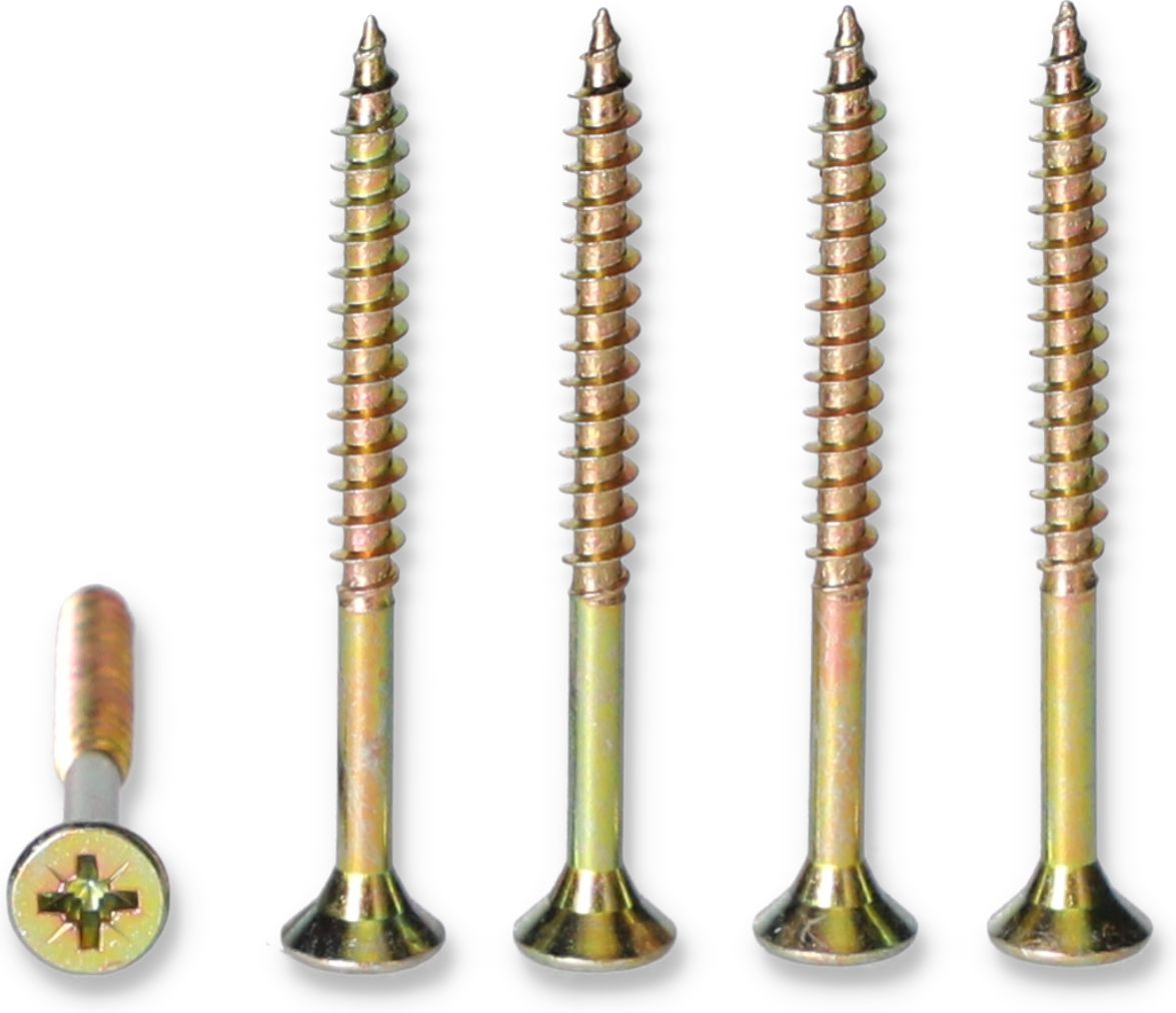 toom Senkkopfschraube PZ2 gelb verzinkt Ø 5 x 60 mm 250 Stück