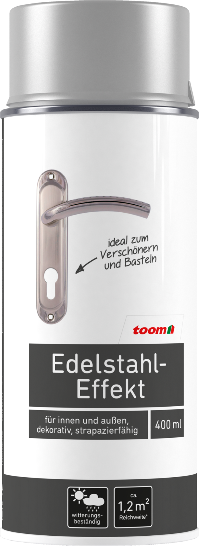 Thumbnail - toom Effekt-Sprühlack edelstahlfarben glänzend 400 ml