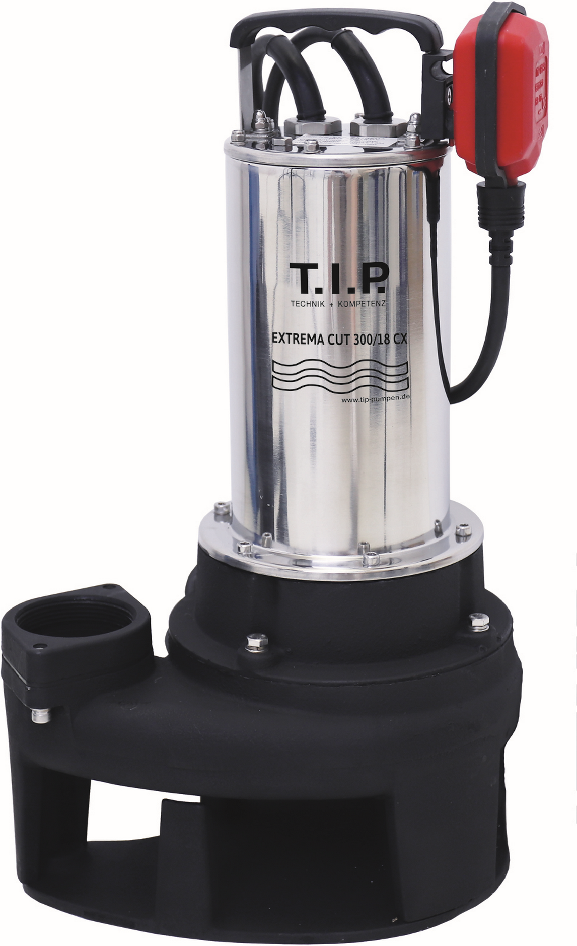 T.I.P. Schmutzwasser-Tauchpumpe 'Extrema CUT 300/18 CX' 2000 W 18000 l/h