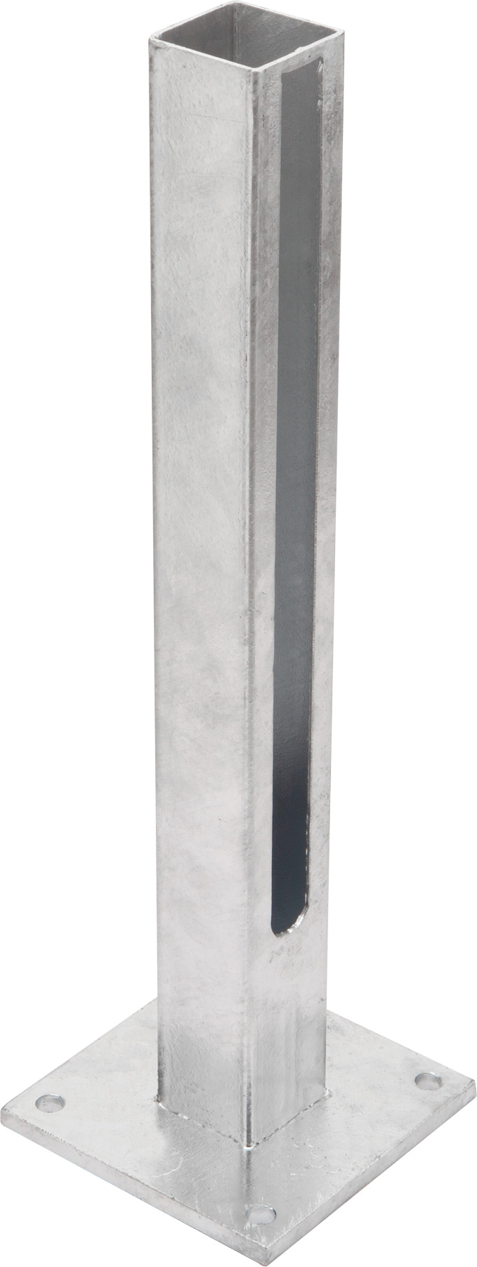 deutsche zauntechnik Fußplatte feuerverzinkt für Torpfosten 60 x 60 mm