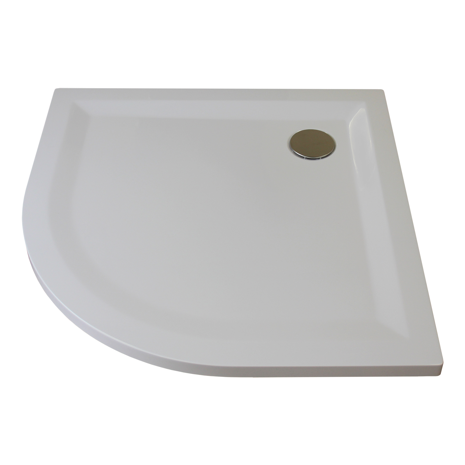 Breuer Duschwanne 'Flat Line Design' 80 x 80 cm, r 50 cm weiß