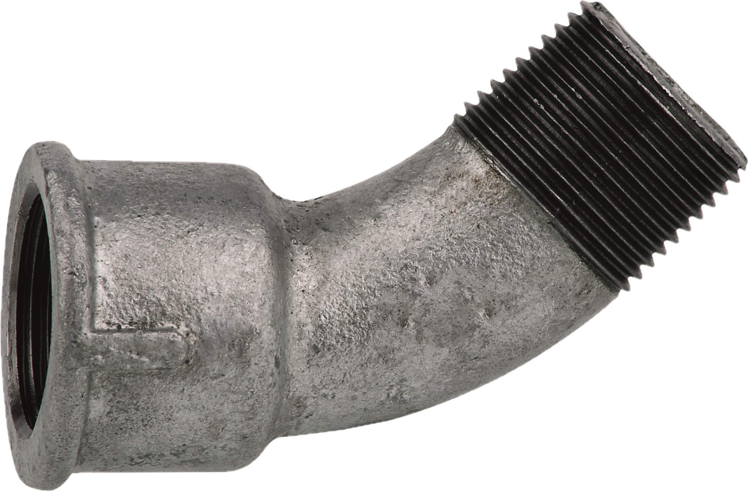 Thumbnail - Kirchhoff TG Bogen 45°, verzinkt, 1/2''IG x 1/2''AG