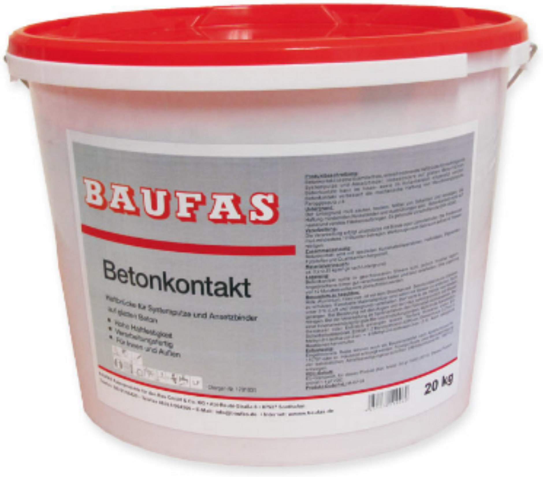 Baufas Betonkontakt rot pigmentiert 20 kg