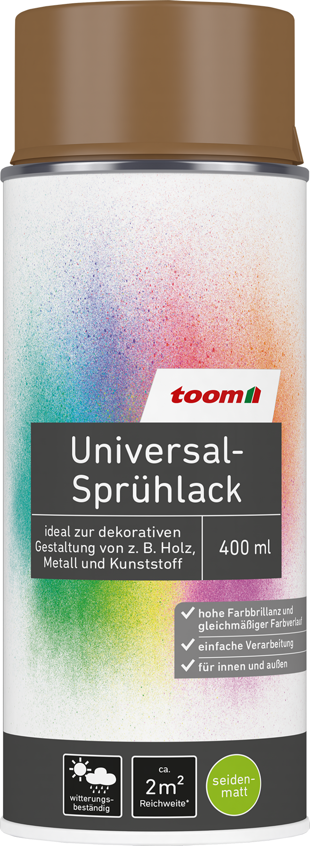Thumbnail - toom Universal-Sprühlack 'Sandwüste' braun seidenmatt 400 ml