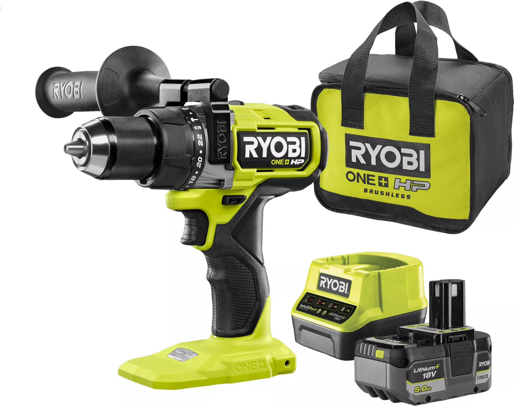 Ryobi Akku-Schlagbohrschrauber 'RPD18X-1C50S' mit Akku und Ladegerät