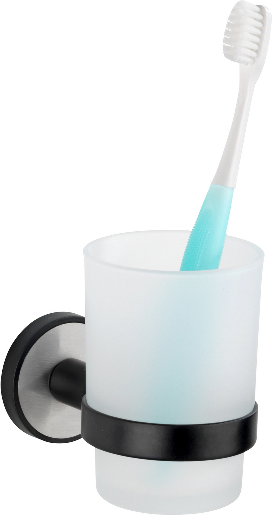 Wenko Zahnputzbecher 'Udine' Glas weiß 6 x 9,5 x 11 cm