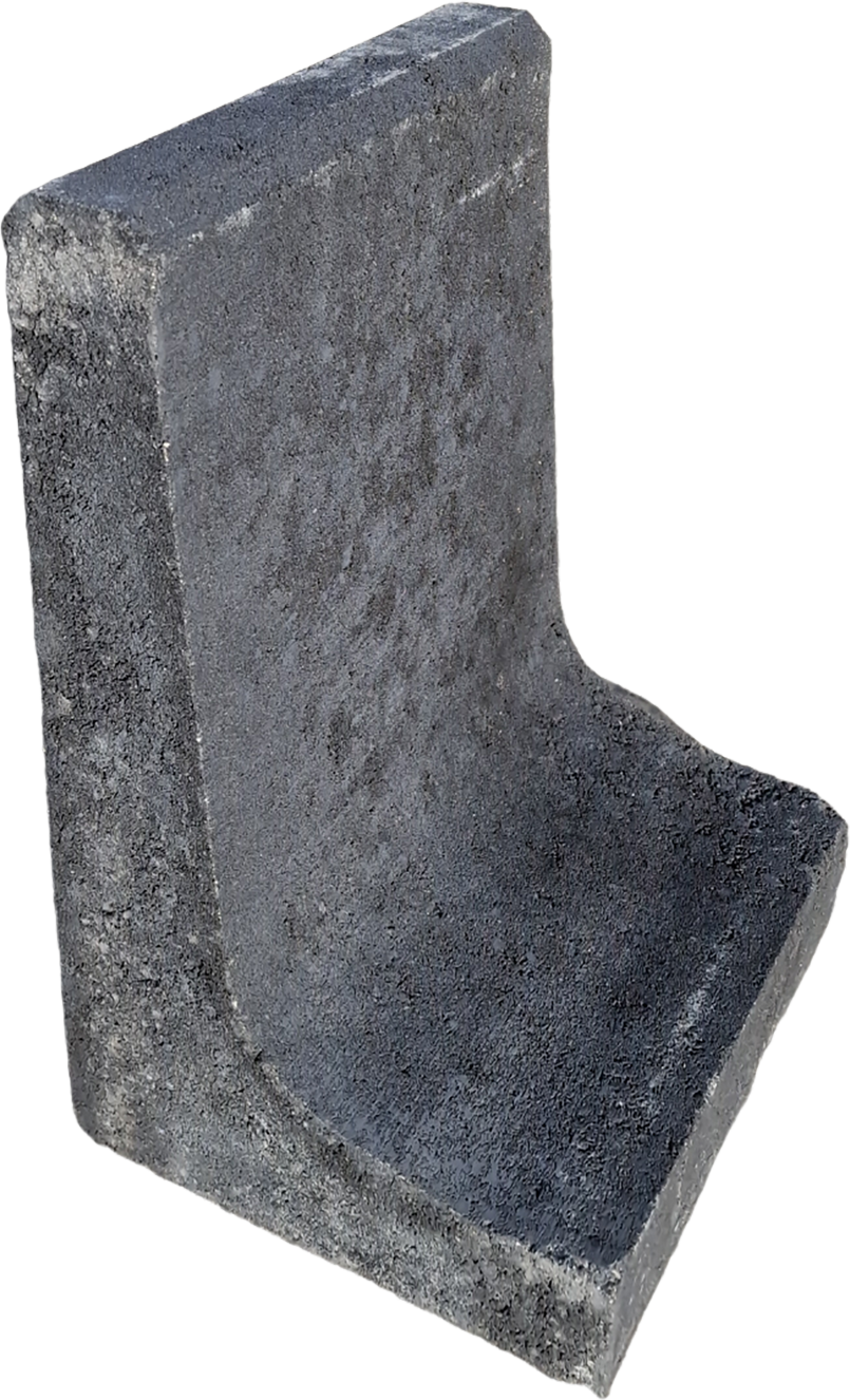 Thumbnail - Diephaus L-Stein 'Mini' Beton anthrazit 35 x 25 x 20 x 5 cm