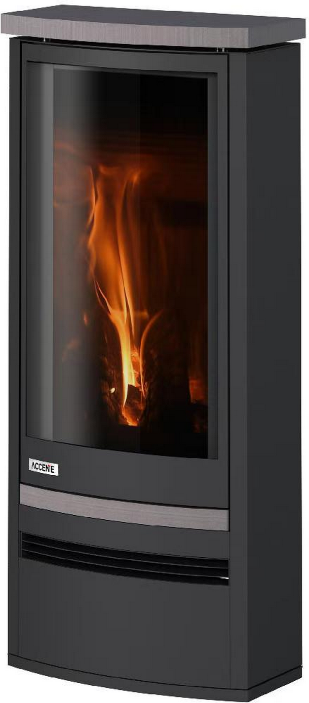 Accente International Elektrokamin 'Leros' Stahl schwarz 3 kW