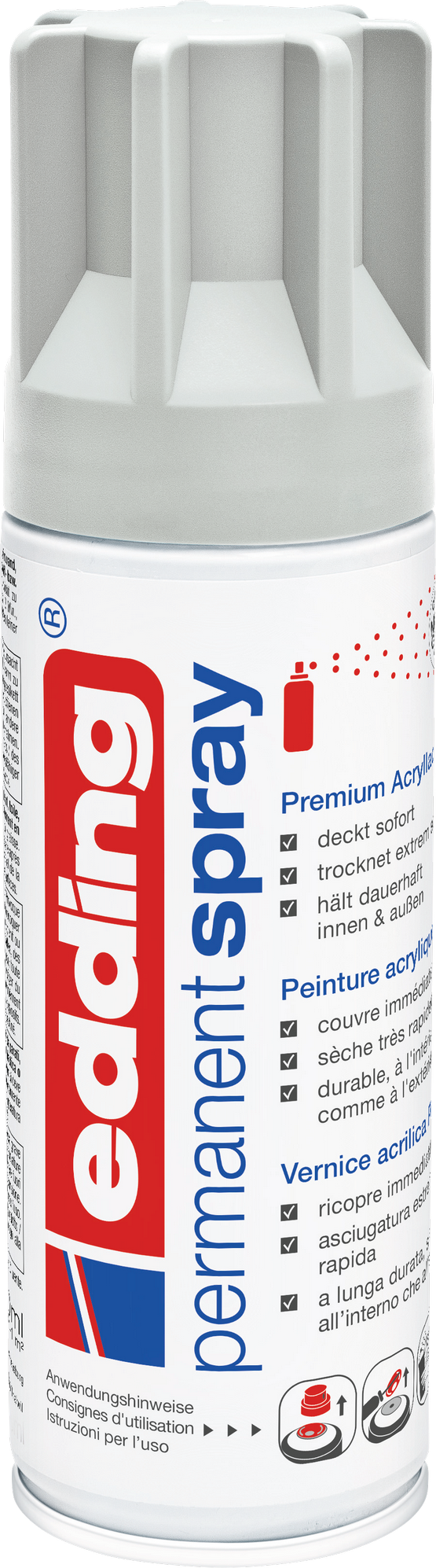 Edding Sprühlack lichtgrau matt 200 ml