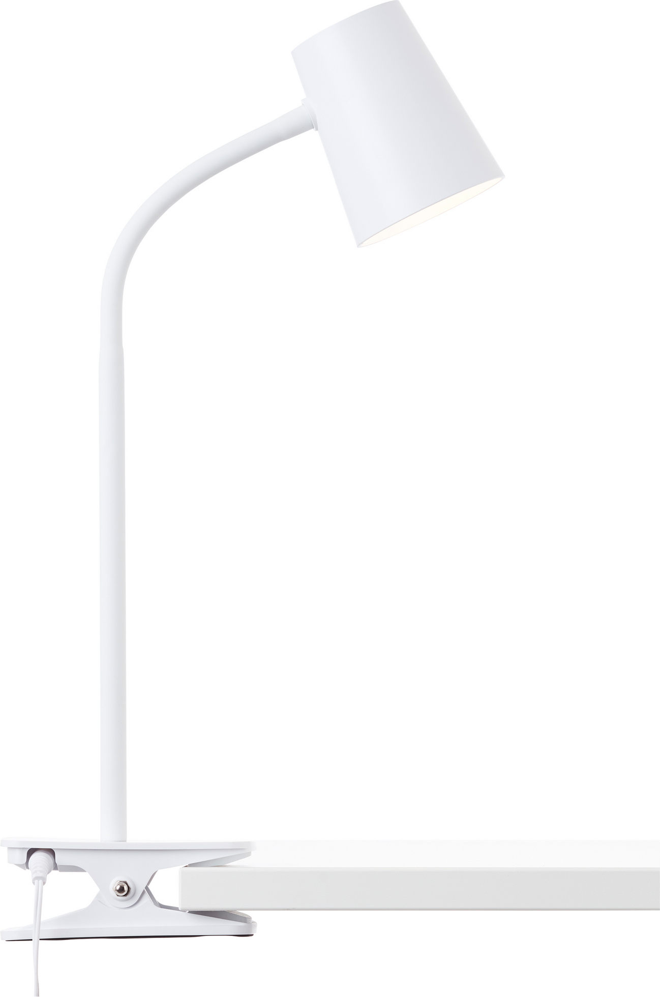 Brilliant LED-Klemmleuchte 'Adda' weiß 11,4 x 42 x 7,4 cm