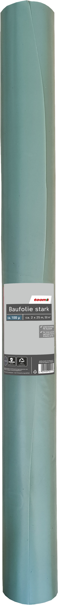 Thumbnail - toom Baufolie 'Extrastark' Polyethylen 100 g/m² 2 x 25 m