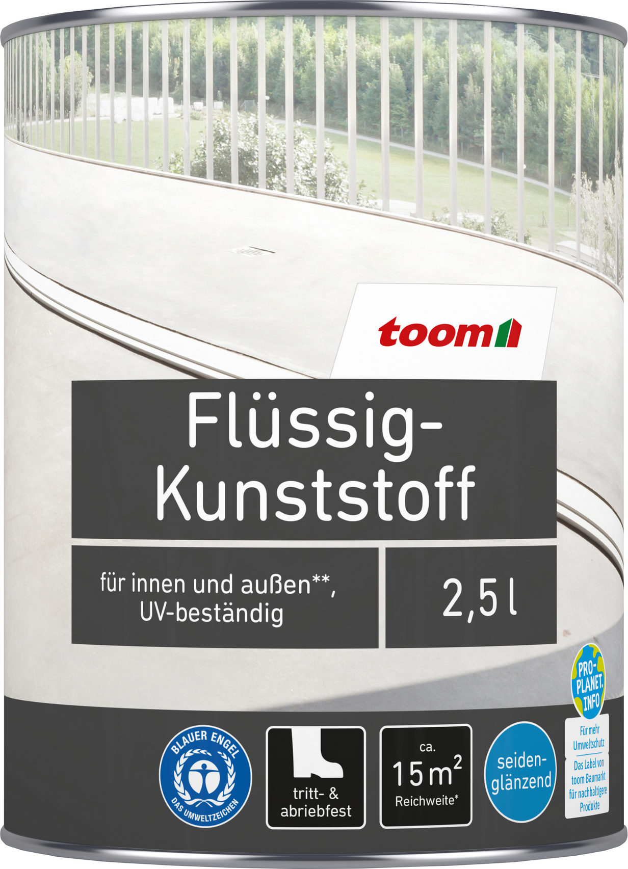 Thumbnail - toom Flüssigkunststoff kieselgrau 2,5 l