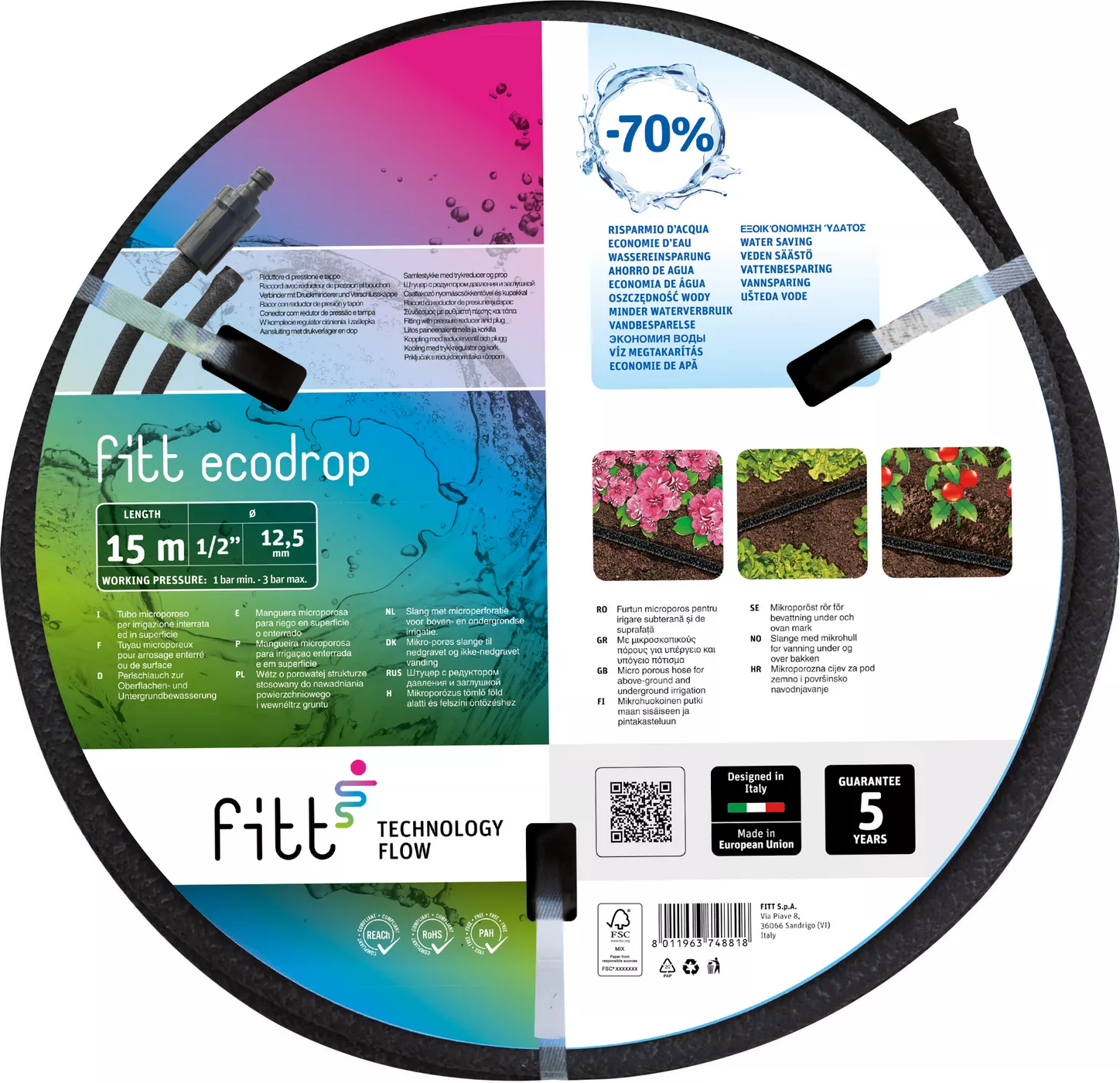 Thumbnail - Fitt Perlschlauch-Set 'Ecodrop' 1/2'' 15 m