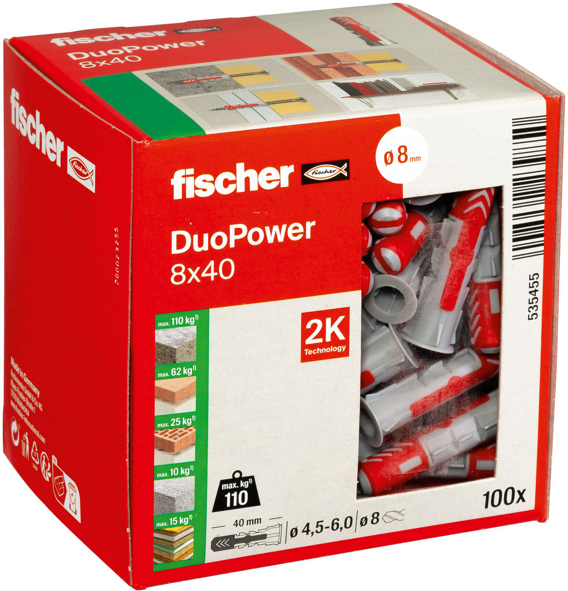 Fischer fischer DUOPOWER 8 x 40 LD 100 Stück