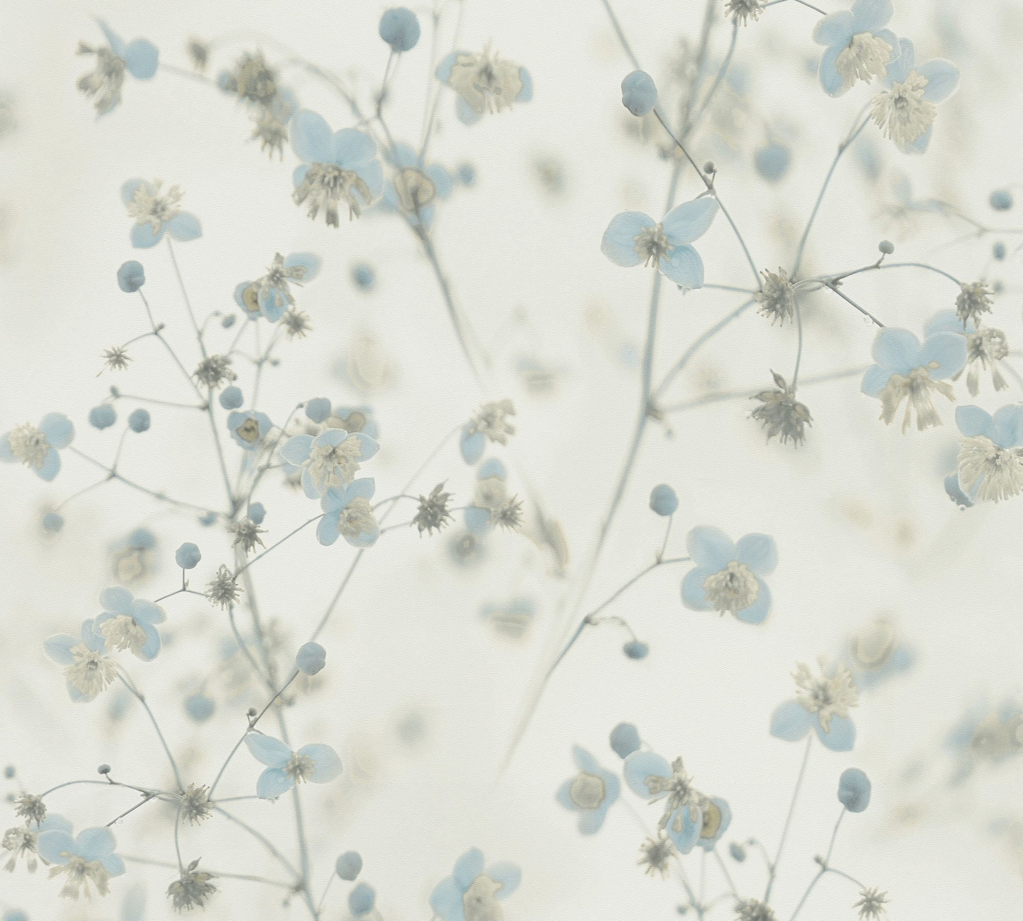 Thumbnail - A.S. Création Vliestapete 'Pint Walls' Blumen blau/weiß 0,53 x 10,05 m