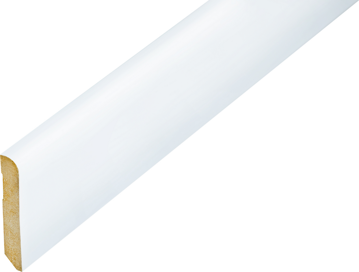 Kosche Fußleiste weiß 58 x 10 x 2500 mm