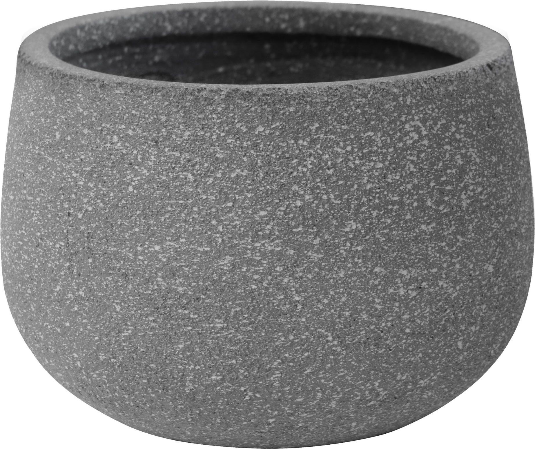 toom Pflanzschale 'Bosavi' Fiberglas grau 001 Ø 33 x 22 cm