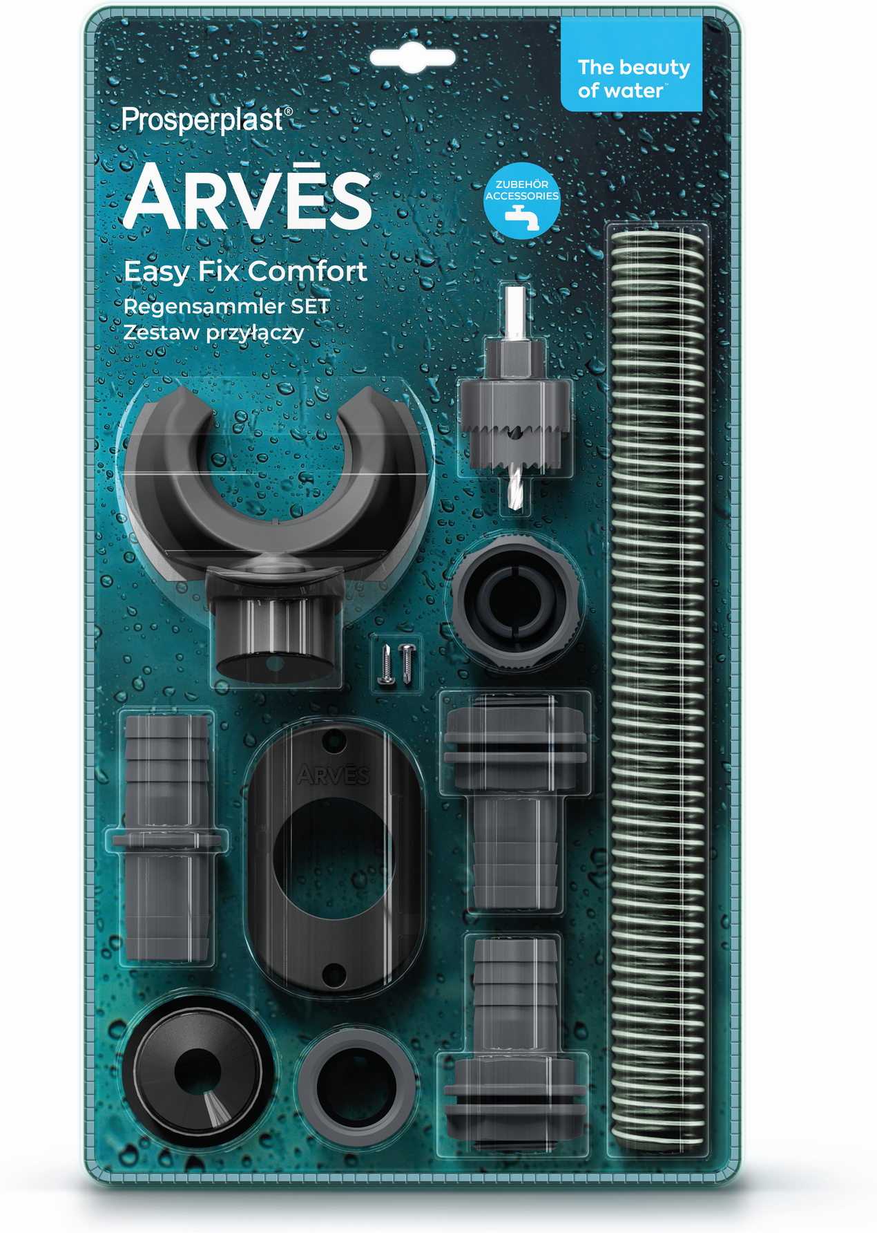 ARVES Regensammler 'EasyFix Comfort' anthrazit