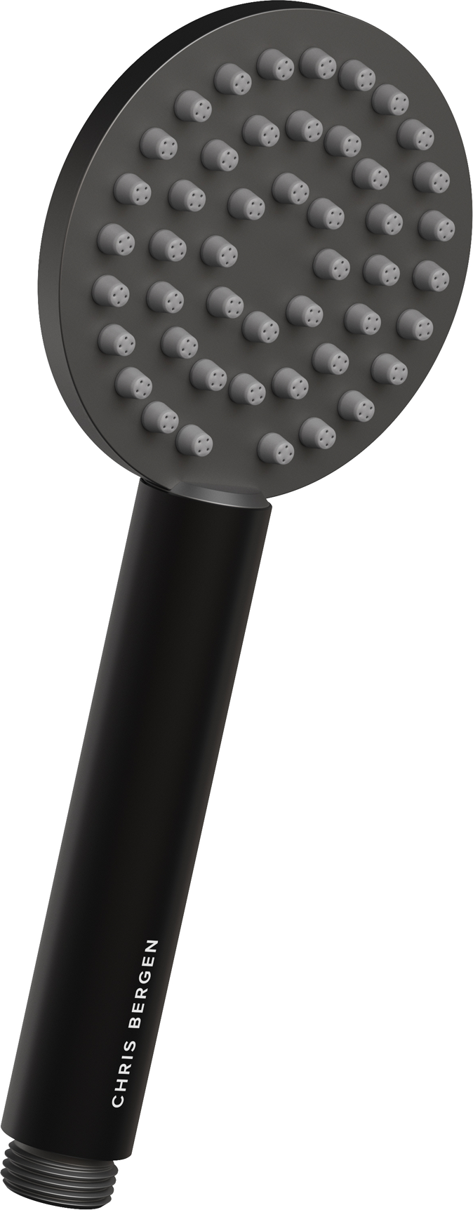 Chris Bergen Handbrause mattschwarz 20,8 cm