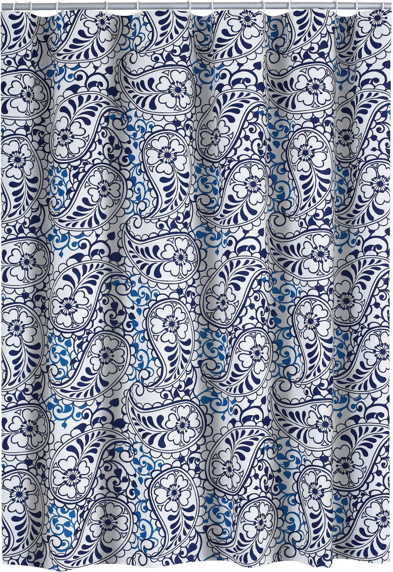 toom Duschvorhang 'Oriental' Folie blau 180 x 200 cm