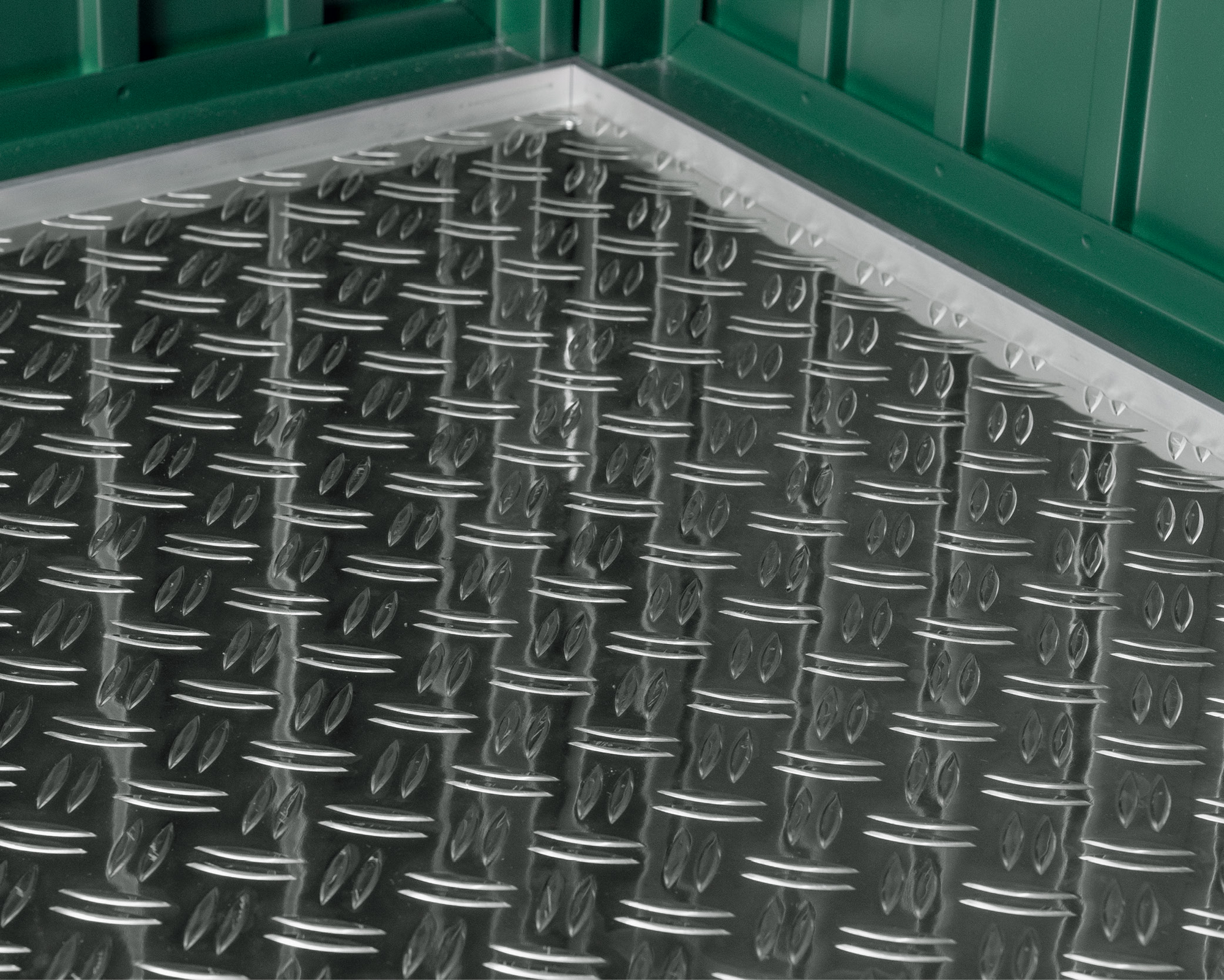 EcoStar Riffelblech-Boden 'GH2 Typ1' Aluminium 225,7 x 95,5 x 0,5 cm