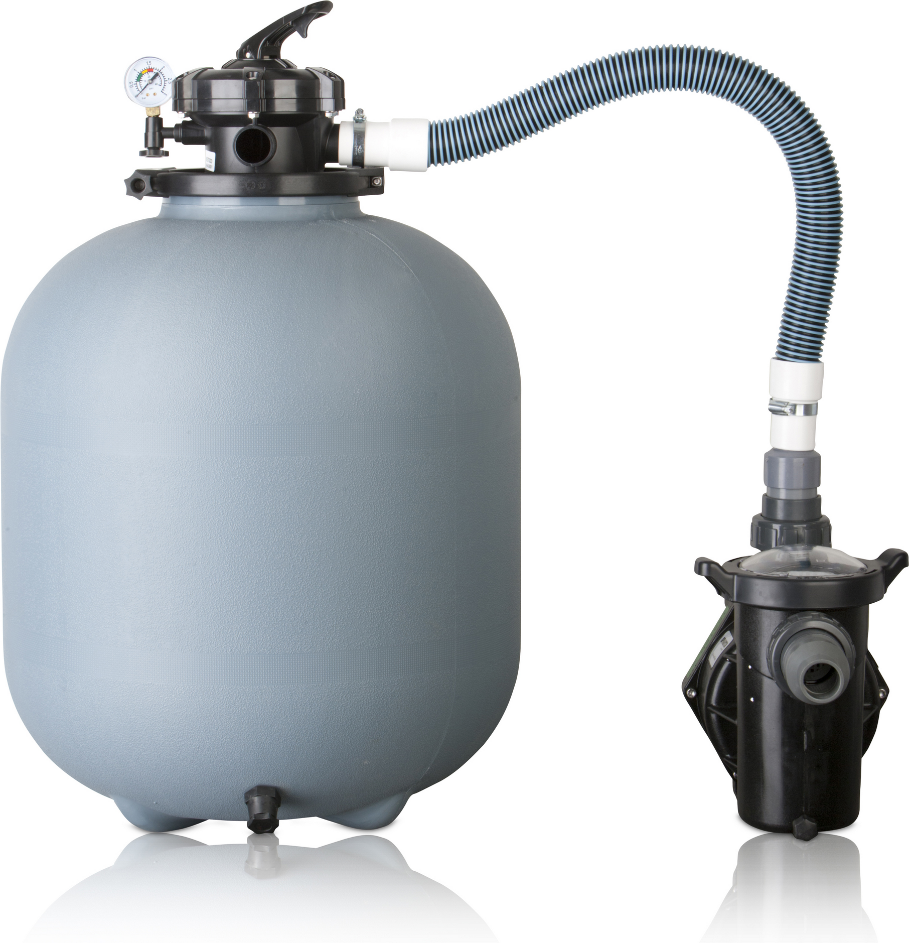 GRE Sandfilteranlage grau 8 m³/h