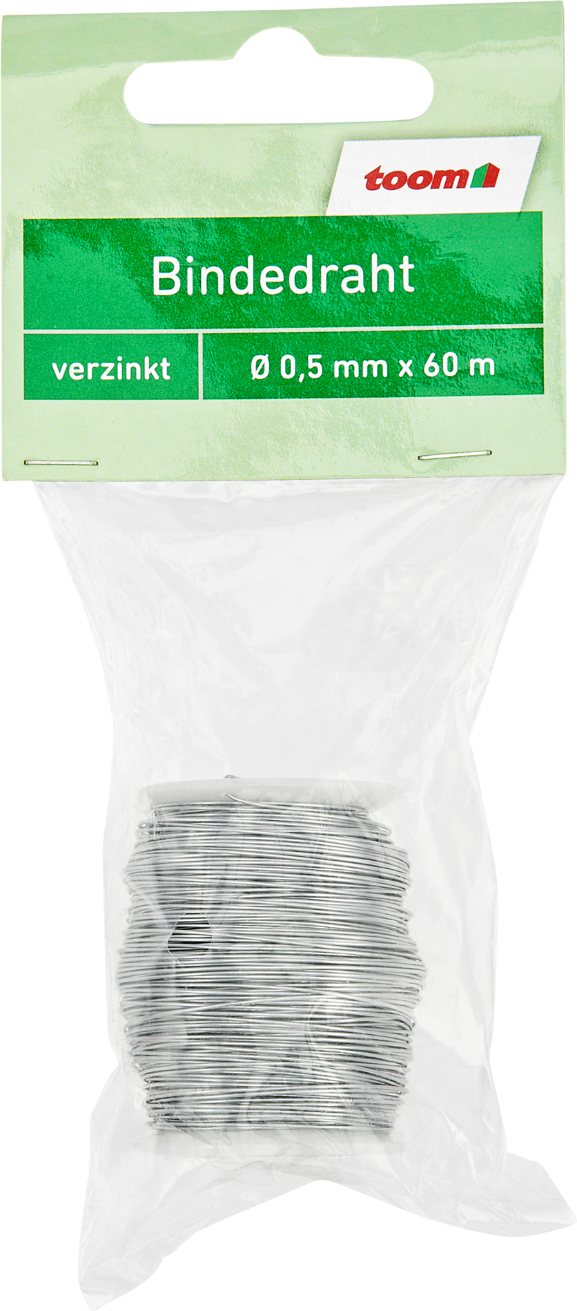 toom Draht auf Spule silbern Ø 0,5 mm