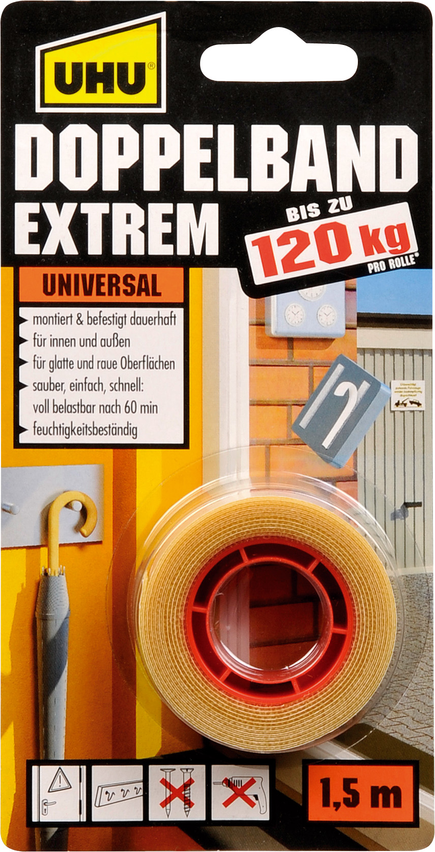 Uhu Doppelband 'Extrem' universal 1,5 m