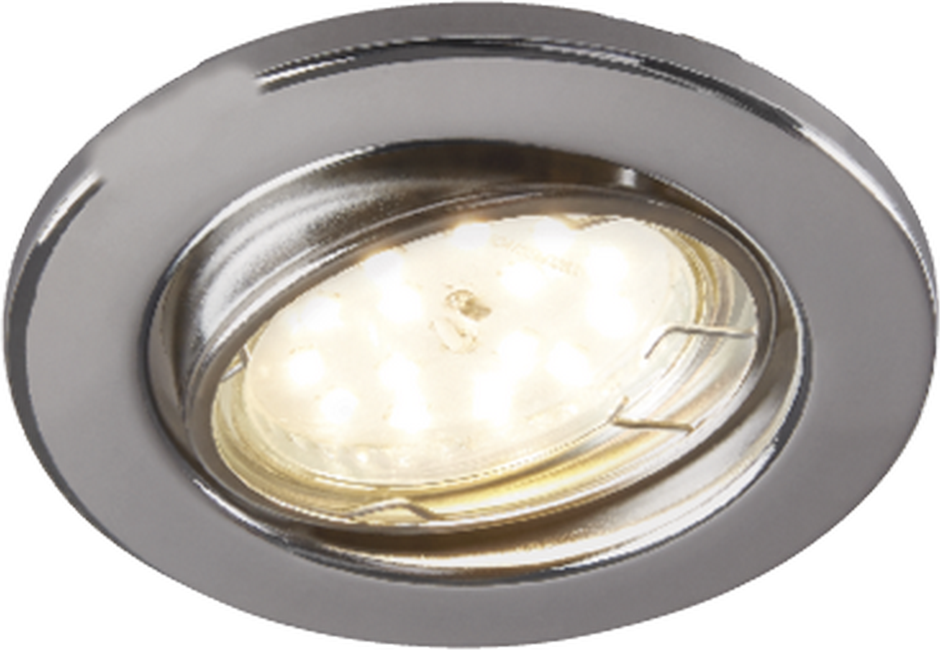 toom LED-Einbauleuchten-Set chromfarben Ø 8,6 cm 3 Stück