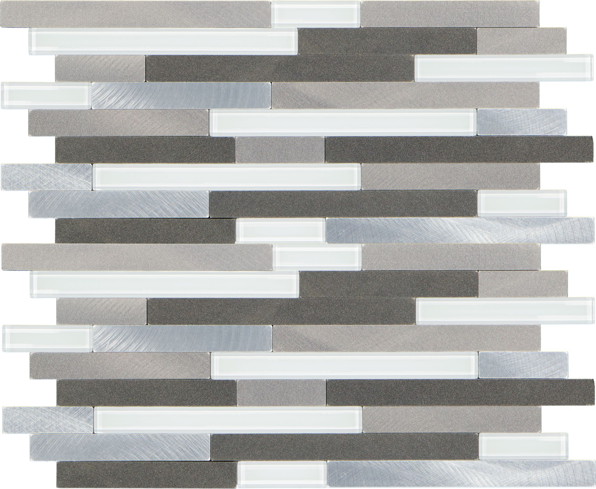 Thumbnail - Mosaikfliese 'Easyglue' selbstklebend grau Kunststoff/Glas 30 x 30,5 cm