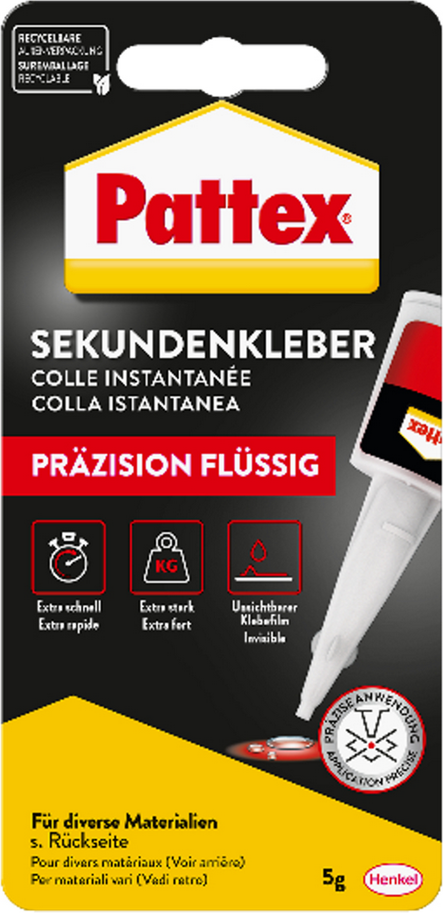 Thumbnail - Pattex Sekundenkleber 'Präzision' transparent 5 g