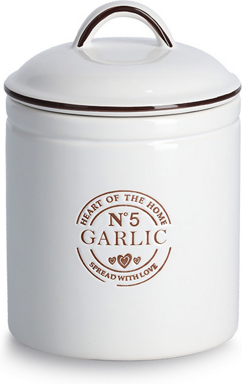 Thumbnail - Zeller Vorratsdose 'Garlic' weiß 880 ml