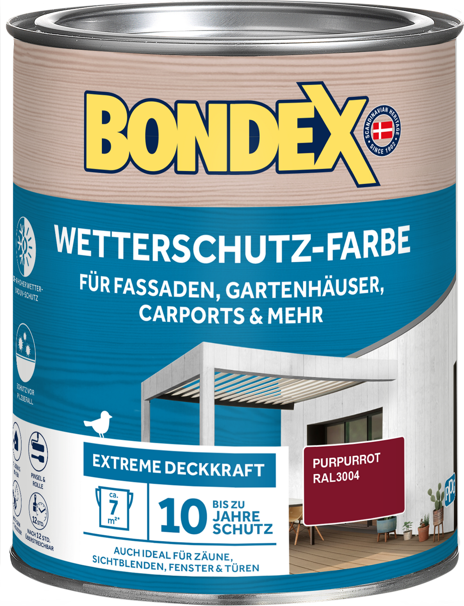 Bondex Wetterschutzfarbe purpurrot 750 ml