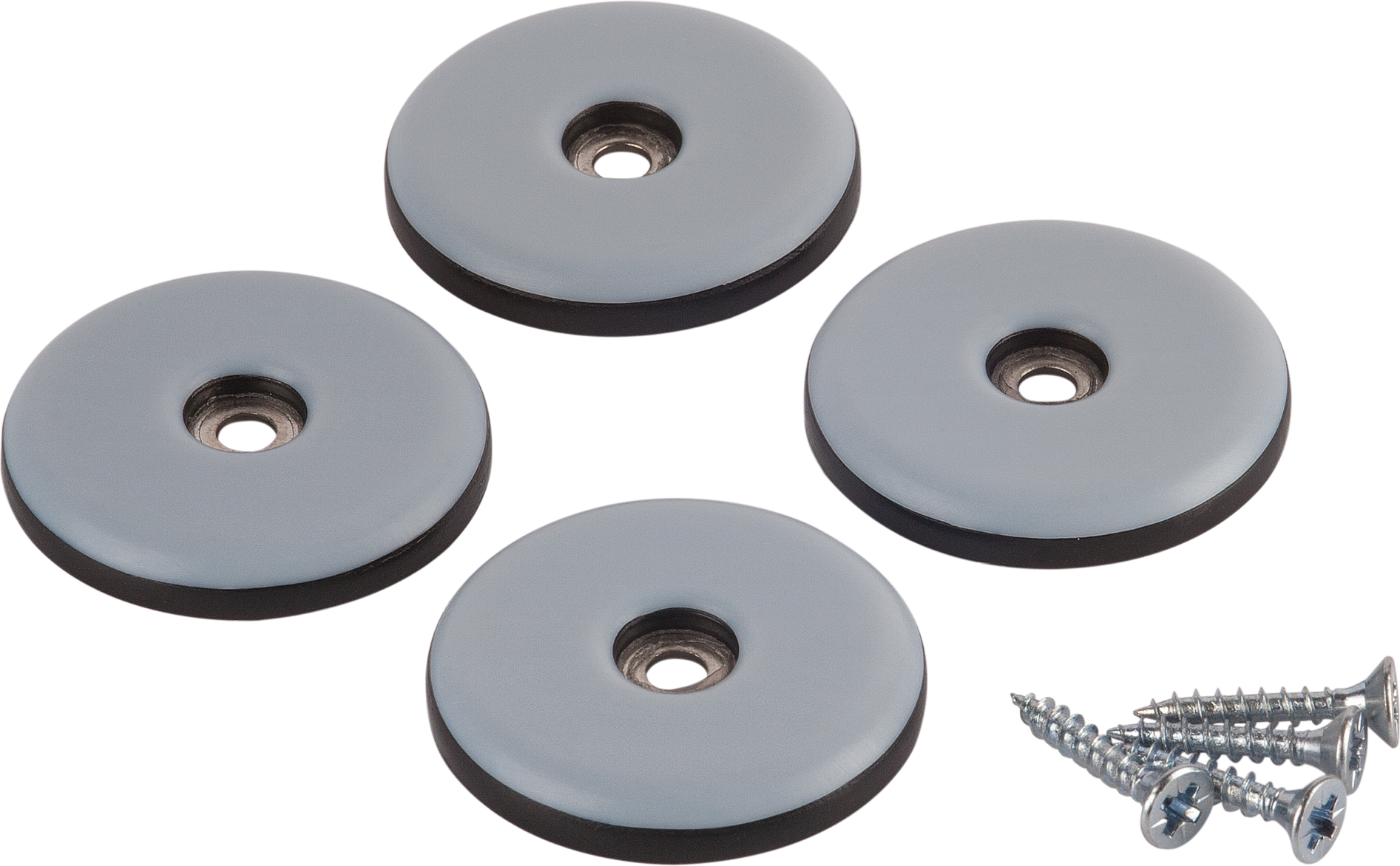 toom Ultragleiter grau Ø 3,8 cm 4 Stück