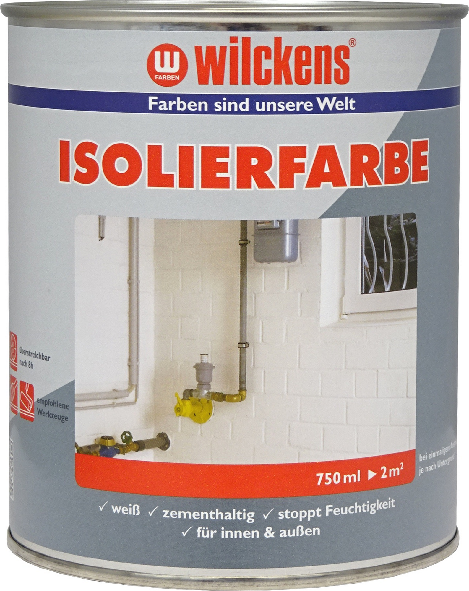 Wilckens Isolierfarbe weiß 750 ml