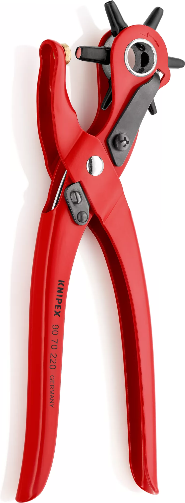 Knipex Revolverlochzange pulverbeschichtet rot 220 mm